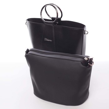 Nadčasová dámská kabelka s organizérem černá - Delami Karsyn