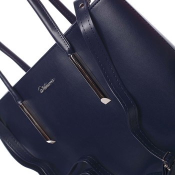Dámská luxusní kabelka tmavě modrá - Delami Devin