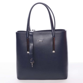 Moderní dámská kabelka do ruky tmavě modrá - Delami Bethney