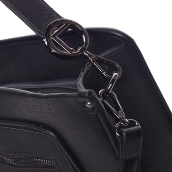 Unikátní elegantní střední kabelka pro dámy černá - MARIA C Urania