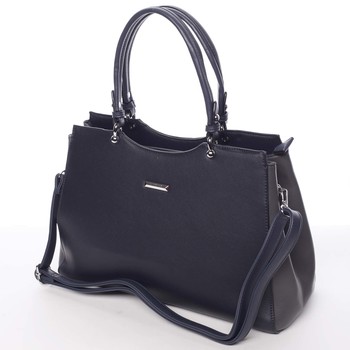 Střední elegantní dámská kabelka do ruky tmavě modrá - Silvia Rosa Nevah