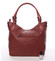 Velká módní měkká červená kabelka přes rameno - MARIA C Titania