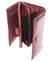 Dámská červená luxusní kožená lakovaná peněženka - Loren Moreen