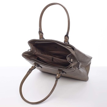 Elegantní a stylová taupe kabelka přes rameno - MARIA C Thalassa