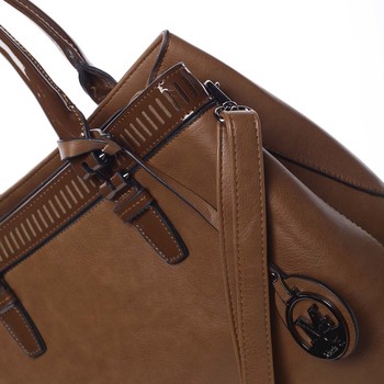 Elegantní a stylová hnědá kabelka přes rameno - MARIA C Thalassa