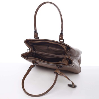 Elegantní a stylová hnědá kabelka přes rameno - MARIA C Thalassa