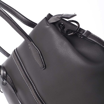 Stylová dámská kabelka přes rameno šedá - MARIA C Veronica