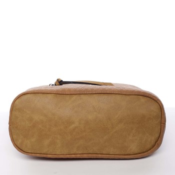 Elegantní a originální dámská crossbody kabelka světle hnědá - Silvia Rosa Labrilla