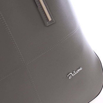 Dámská luxusní kabelka přes rameno tmavě šedá - Delami Leonela