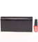 Luxusní hladká kožená černá peněženka - Lorenti 2401N