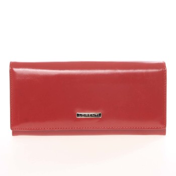 Luxusní hladká kožená červená peněženka - Lorenti 2401N