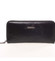 Jednoduchá dámská kožená peněženka černá - Lorenti 7006