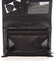 Jedinečná kožená lakovaná černo stříbrná peněženka - Lorenti Noragen