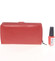 Vysoká dámská červená kožená peněženka - Lorenti Gallie