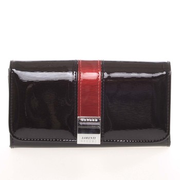 Luxusní lakovaná černá dámská peněženka - Lorenti 1100