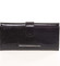 Elegantní dámská lakovaná černá kožená peněženka - Loren 0515
