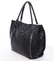 Elegantní měkká černá kabelka - Carine Zaria