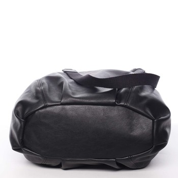 Originální velká měkká černá kabelka - Carine Genette