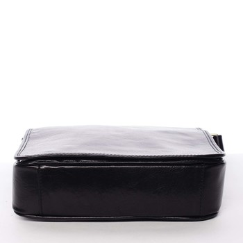 Pánská luxusní kožená taška přes rameno černá - ItalY Jamar