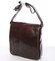 Pánská luxusní kožená taška přes rameno hnědá - ItalY Jamar