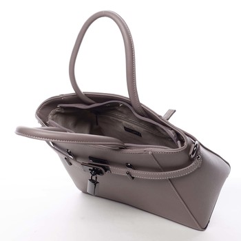 Luxusní stylová menší tmavá starorůžová kabelka do ruky - David Jones Haless