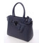 Luxusní stylová menší tmavě modrá kabelka do ruky - David Jones Haless