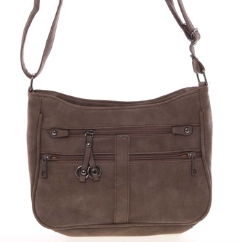 Dámská menší crossbody hnědá kabelka - Piace Molto Umbra