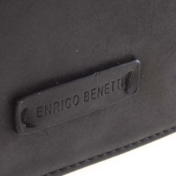 Moderní dámská crossbody kabelka černá - Enrico Benetti Ghina