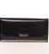 Luxusní lakovaná kožená černá peněženka - Lorenti 64003SH