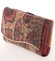 Lakovaná střední kožená červená peněženka - Lorenti 74108DRK
