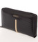 Lakovaná kožená černá peněženka na zip - Lorenti 780RS