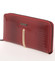 Lakovaná kožená červená peněženka na zip - Lorenti 780RS