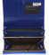 Luxusní dámská kožená peněženka tmavě modrá se vzorem - Lorenti 4003B