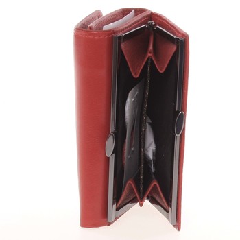 Luxusní matná červená dámská peněženka - Lorenti GF117SL