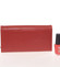 Velká matná elegantní kožená červená peněženka - Lorenti GF111SL