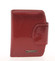 Atypická červená kožená lakovaná peněženka - Lorenti 0407