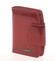 Atypická červená kožená lakovaná peněženka - Lorenti 0407