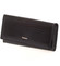 Elegantní lakovaná kožená černá peněženka - Loren 64003RS