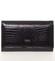 Středně velká lakovaná černá peněženka - Loren 6001RS