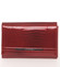 Dámská červená moderní kožená lakovaná peněženka - Loren 0507