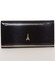 Jedinečná kožená lakovaná dámská peněženka černá - PARIS 64003DSHK