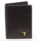 Elegantní pánská černá kožená peněženka - BUFFALO Dilan