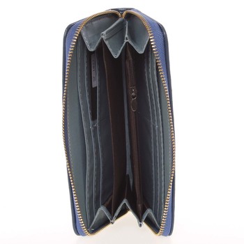 Moderní dámská peněženka s poutkem modrá - Milano Design SF1821