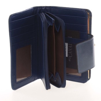 Klasická dámská modrá peněženka - Milano Design SF1801
