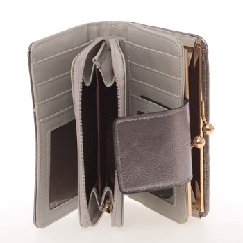 Klasická dámská stříbrná peněženka - Milano Design SF1801