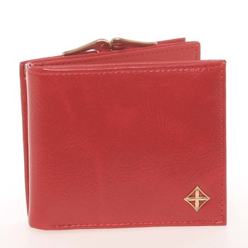 Moderní menší dámská červená peněženka - Milano Design SF1814