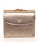 Trendy menší dámská zlatá peněženka se vzorem - Milano Design SF1815