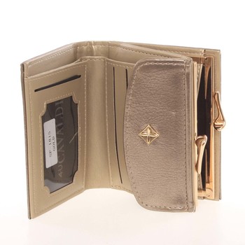 Trendy menší dámská zlatá peněženka se vzorem - Milano Design SF1815