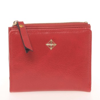 Jednoduchá malá dámská červená peněženka - Milano Design SF1806
