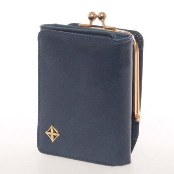 Atraktivní malá dámská modrá peněženka - Milano Design SF1807